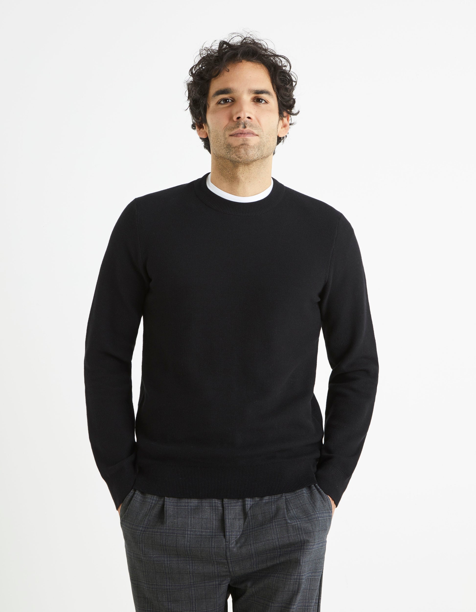 Bepic Black Crew Neck Jumper Celio