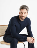 Bepic Navy Crew Neck Jumper Celio