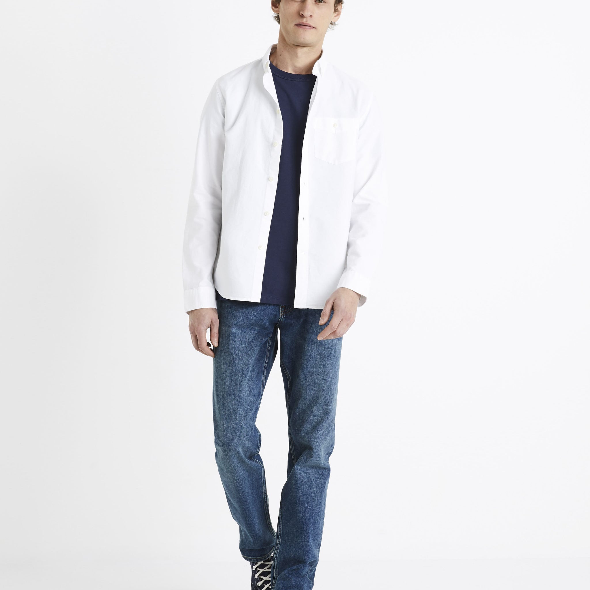 Daxford White Long Sleeves Shirt Celio