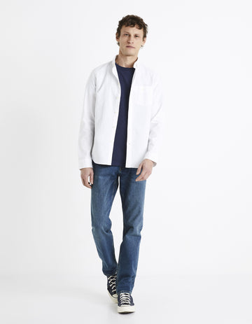 Daxford White Long Sleeves Shirt Celio