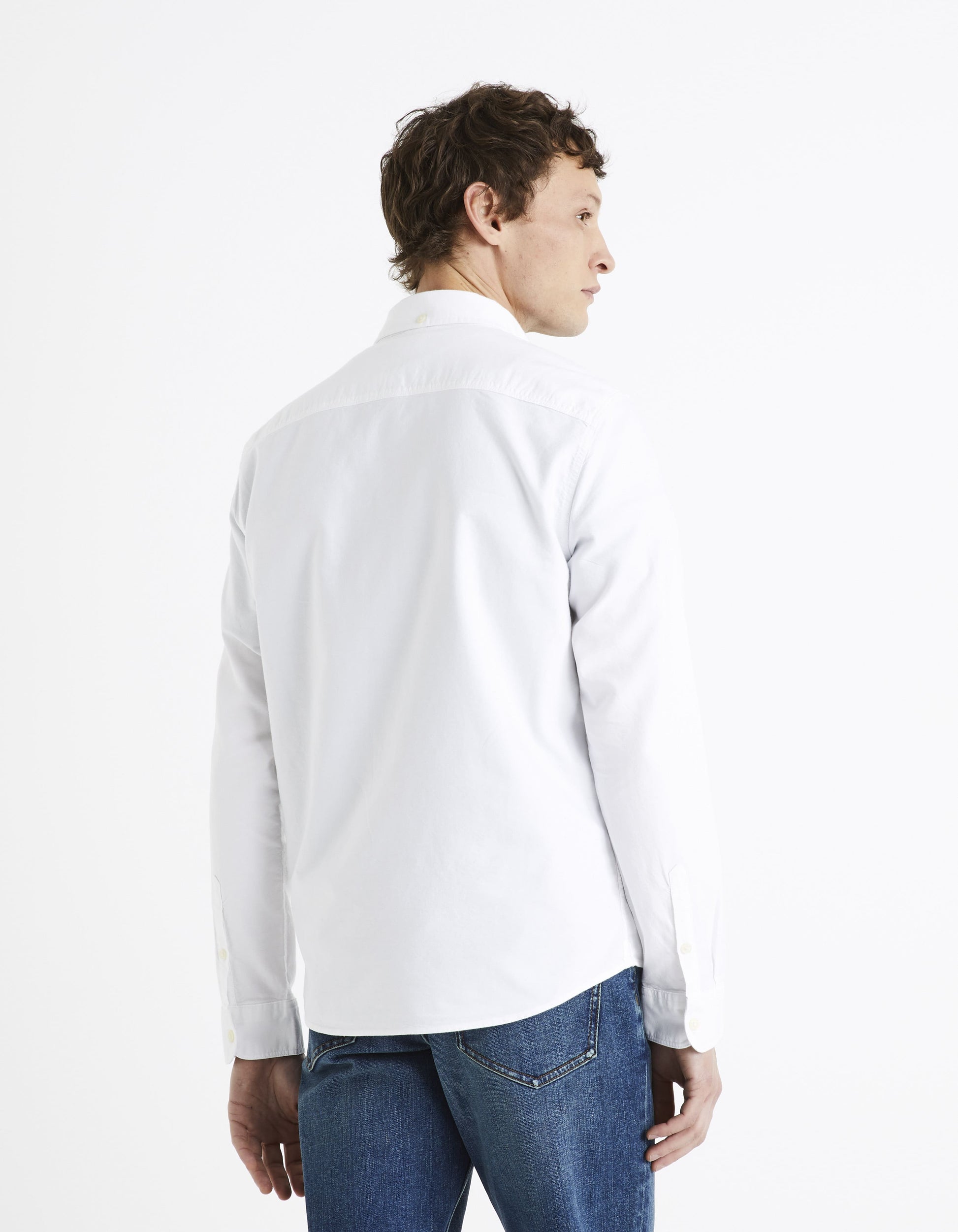 Daxford White Long Sleeves Shirt Celio