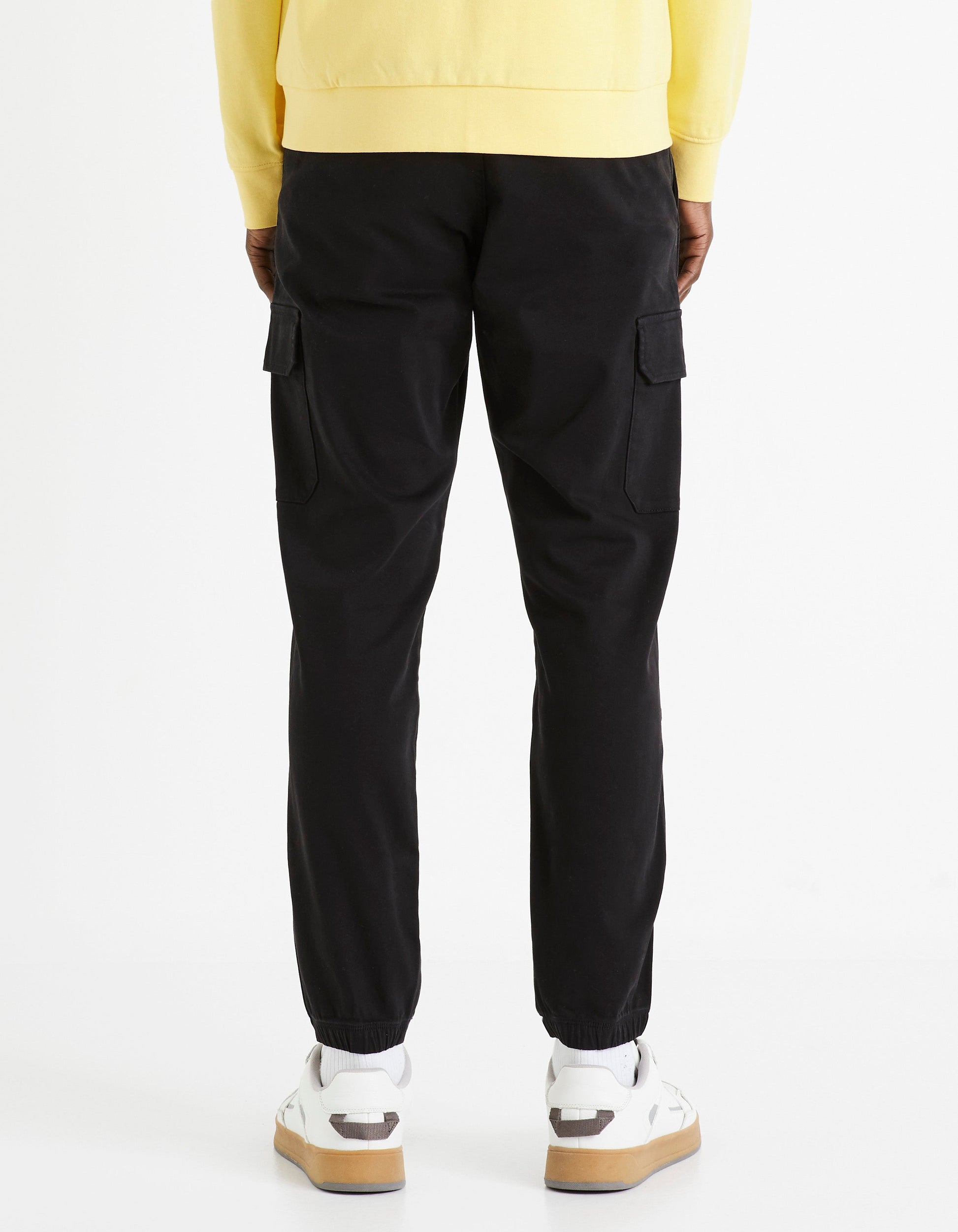 Pantalon cargo slim coton esprit maille