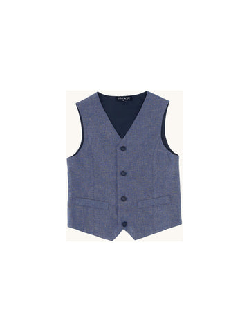 blue vest KHABBAZ