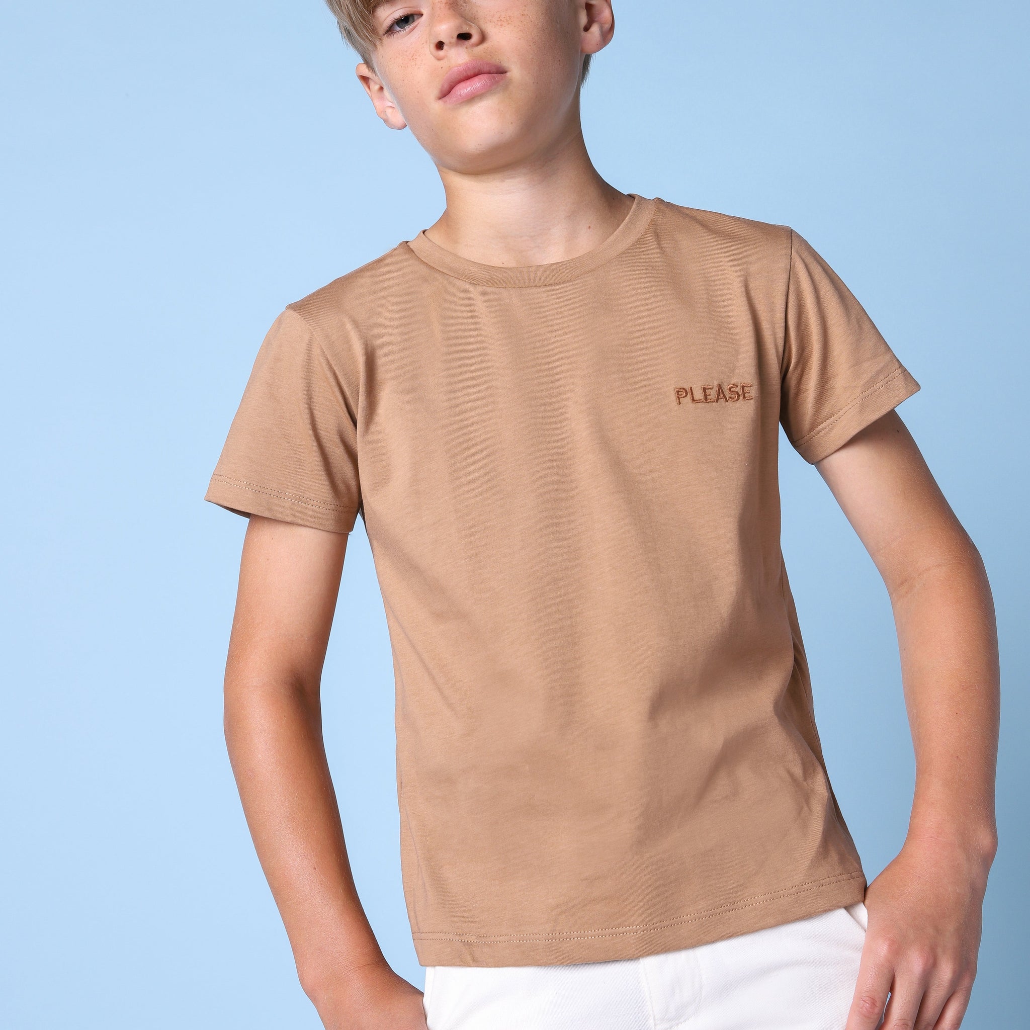 brown t-shirt KHABBAZ