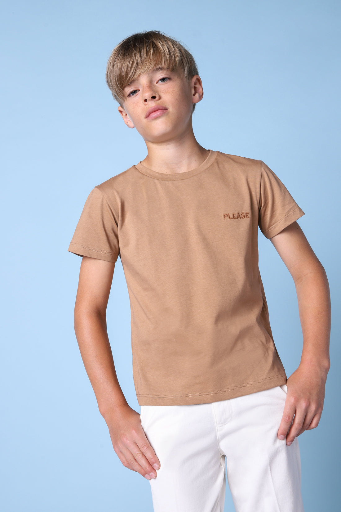 brown t-shirt KHABBAZ