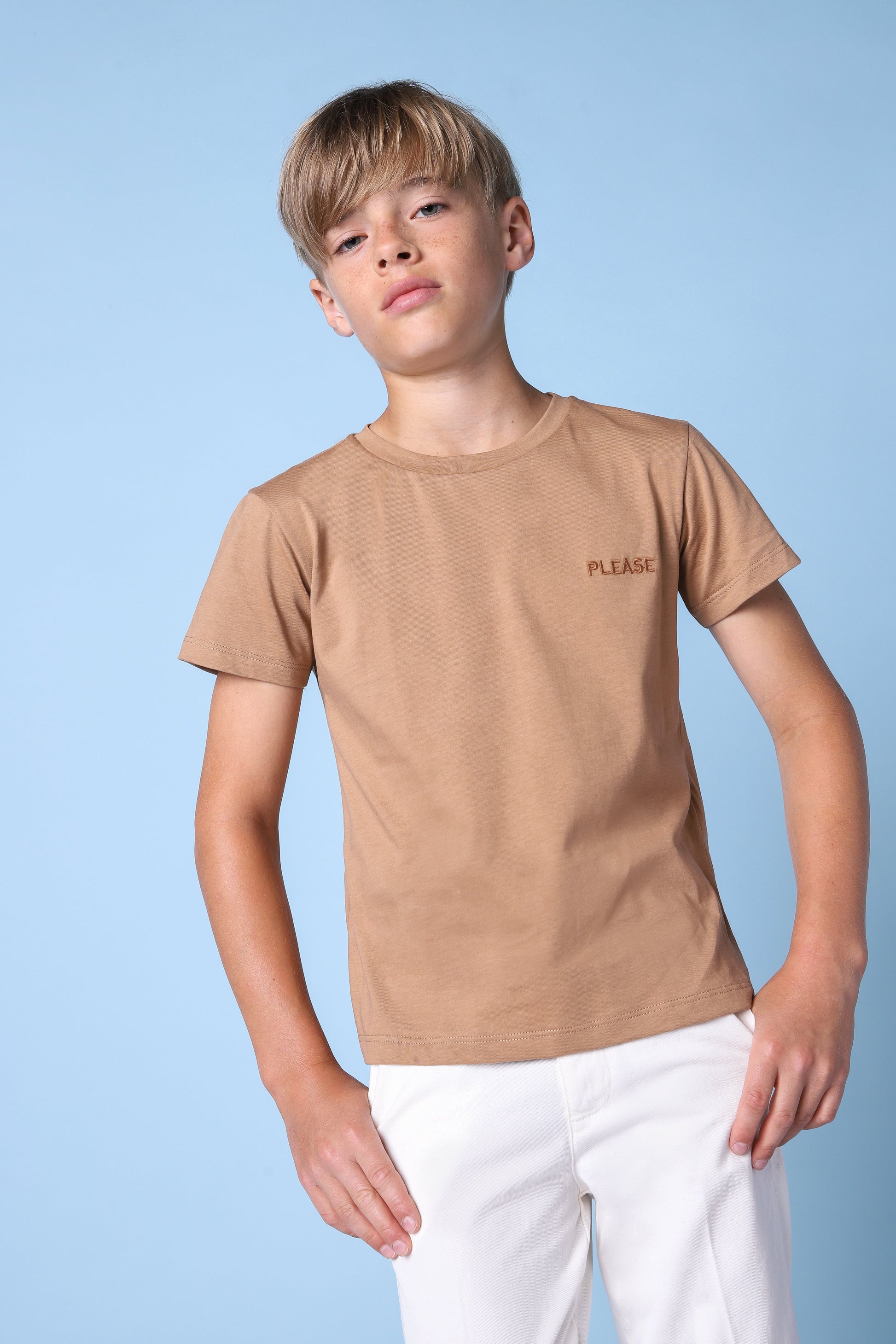 brown t-shirt KHABBAZ