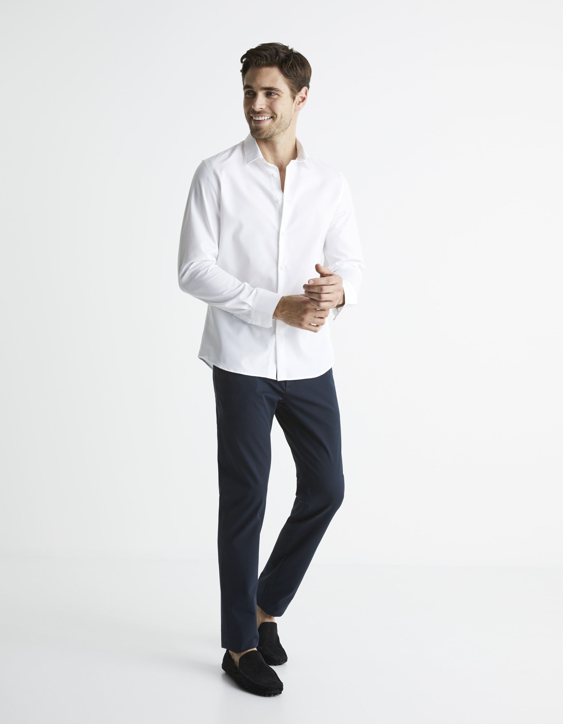 Rabellefr White Long Sleeves Shirt Celio