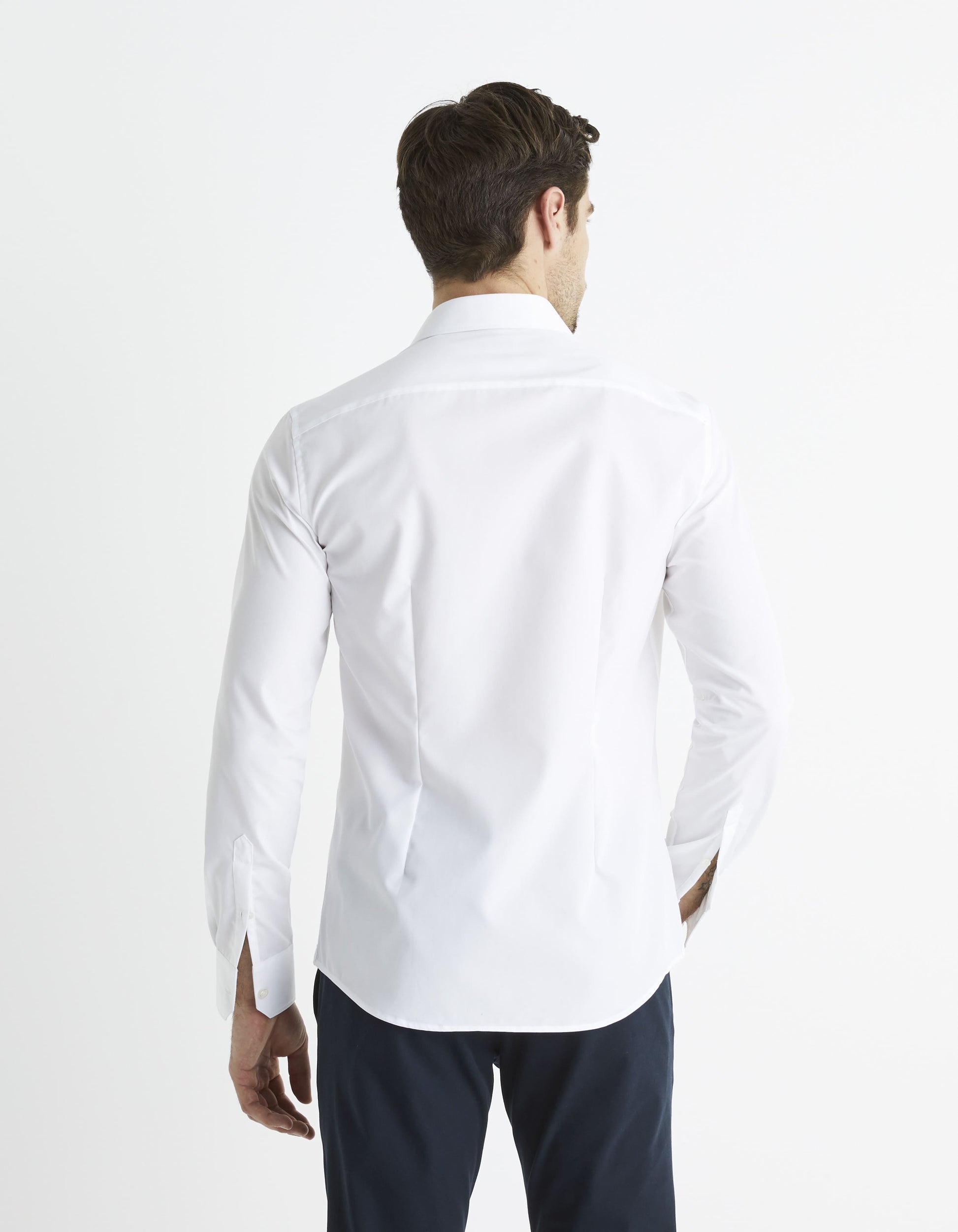 Rabellefr White Long Sleeves Shirt Celio