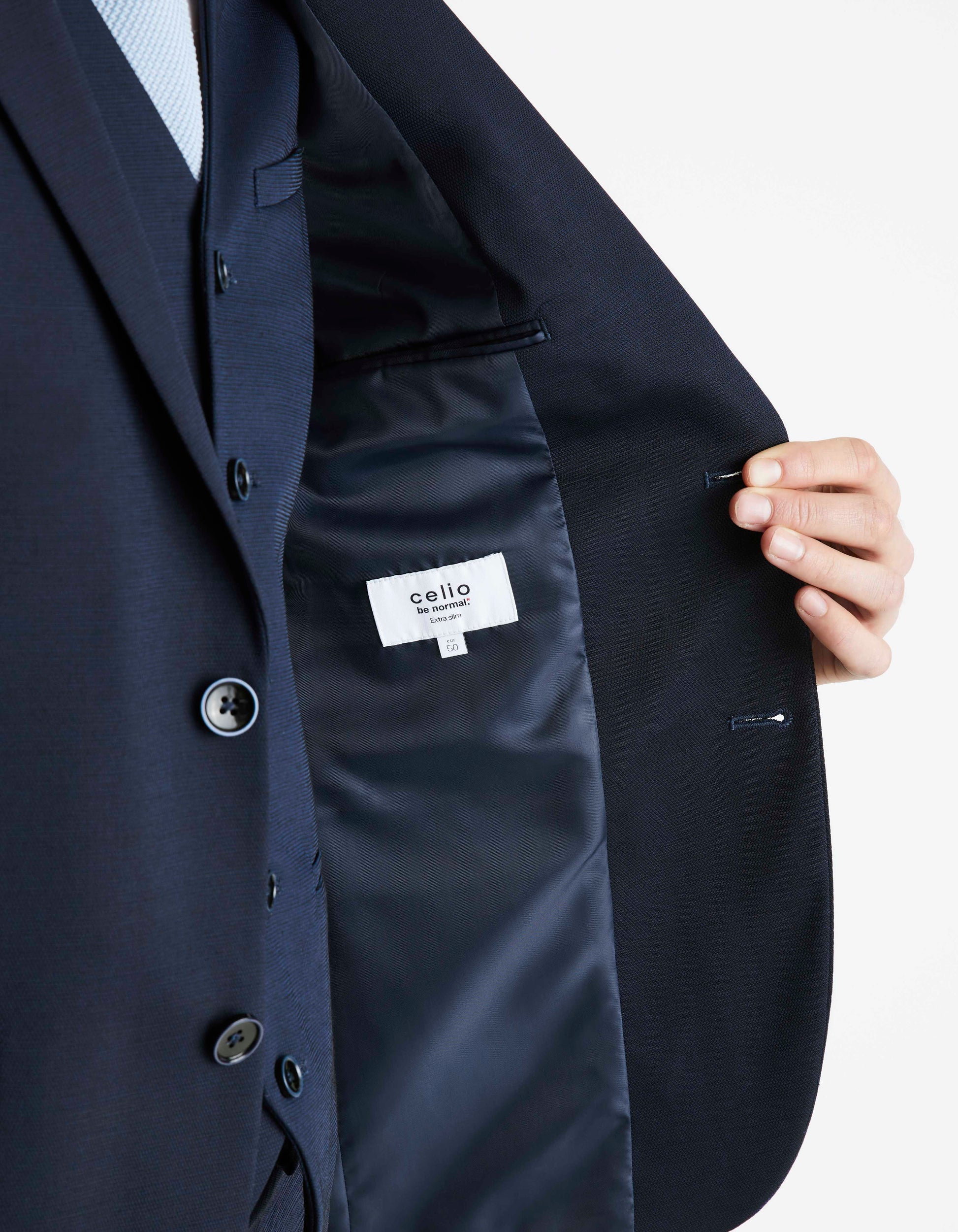 Rudiamond Bleu Suit Jacket Celio