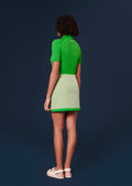Julianna green double canvas skirt Tara Jarmon