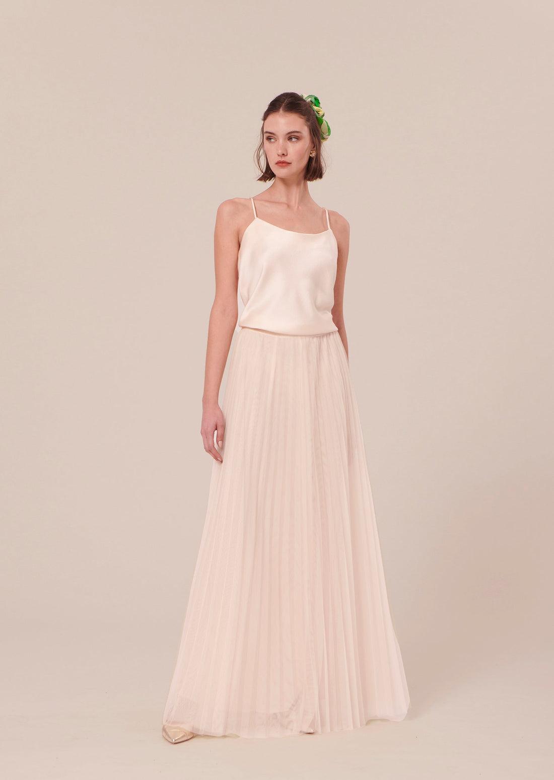 Juliette ecru pleated tulle skirt Tara Jarmon