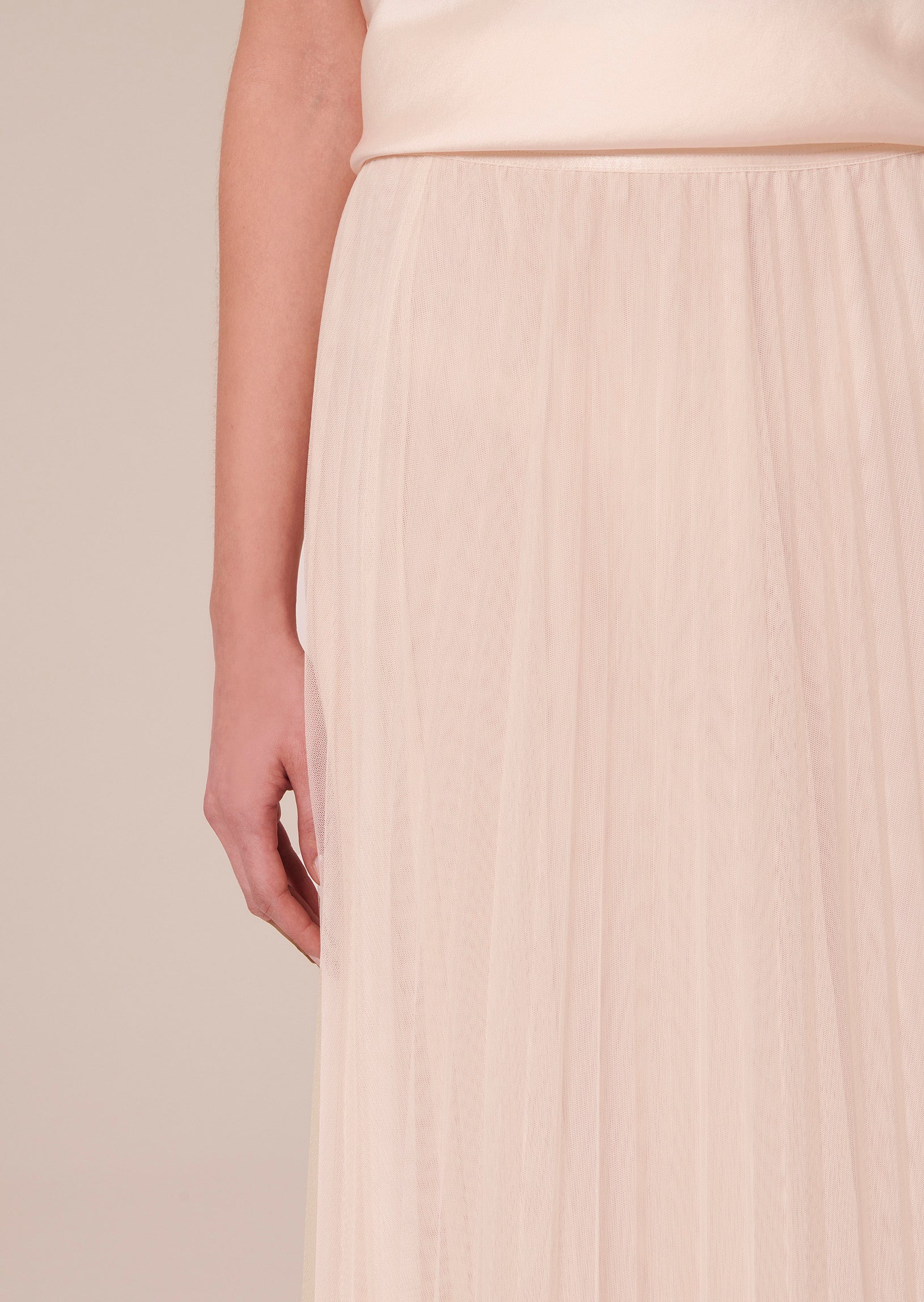 Juliette ecru pleated tulle skirt Tara Jarmon