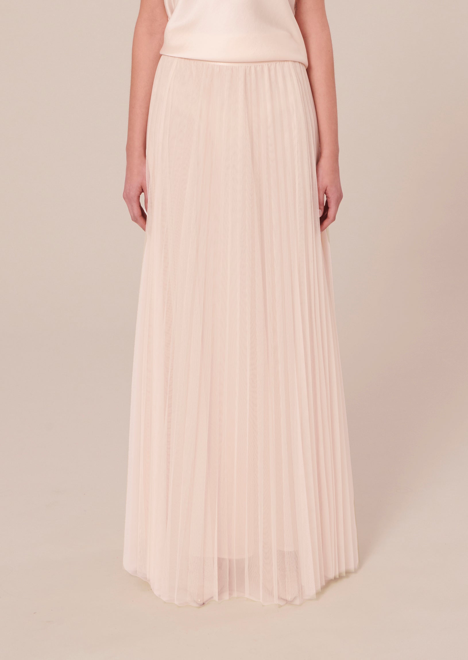 Juliette ecru pleated tulle skirt Tara Jarmon
