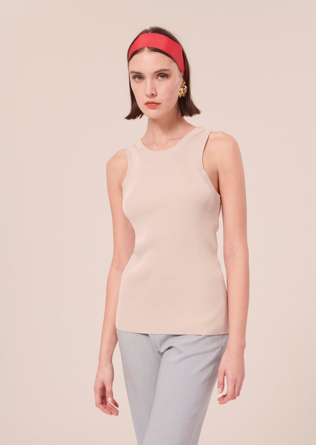 Pepite beige knit sweater Tara Jarmon