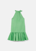 Riviera green satin dress Tara Jarmon