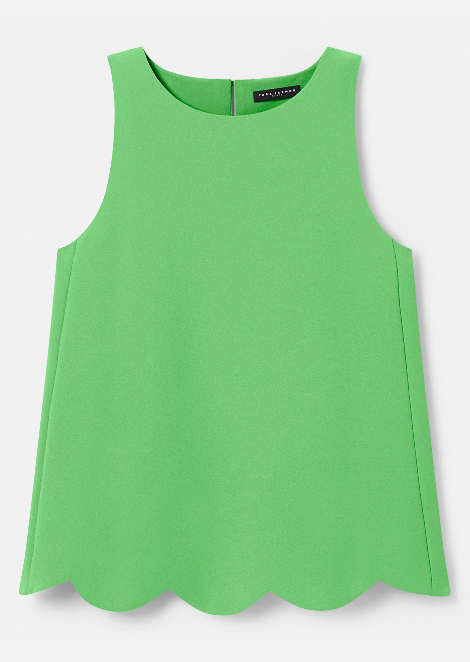 Tabo green crepe top Tara Jarmon