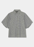Tara Jarmon black gingham pattern shirt.