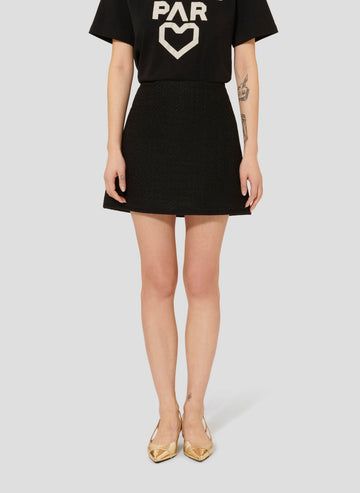 Tara Jarmon black, straight cut, short skirt