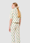 Christine ecru hearts print shirt