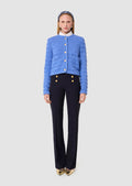 Giuda blue cotton cardigan