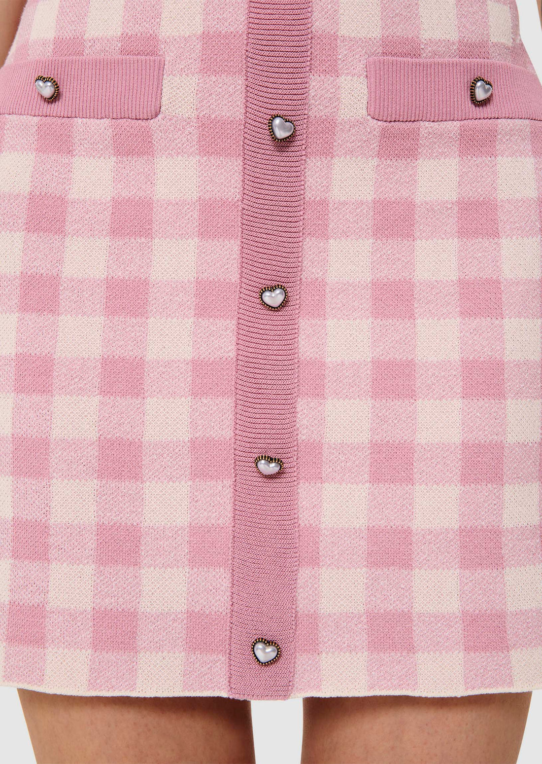 Jani pink gingham skirt