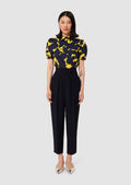 Paaso midnight blue crepe pants