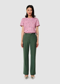 Poupee green tailored wool pants