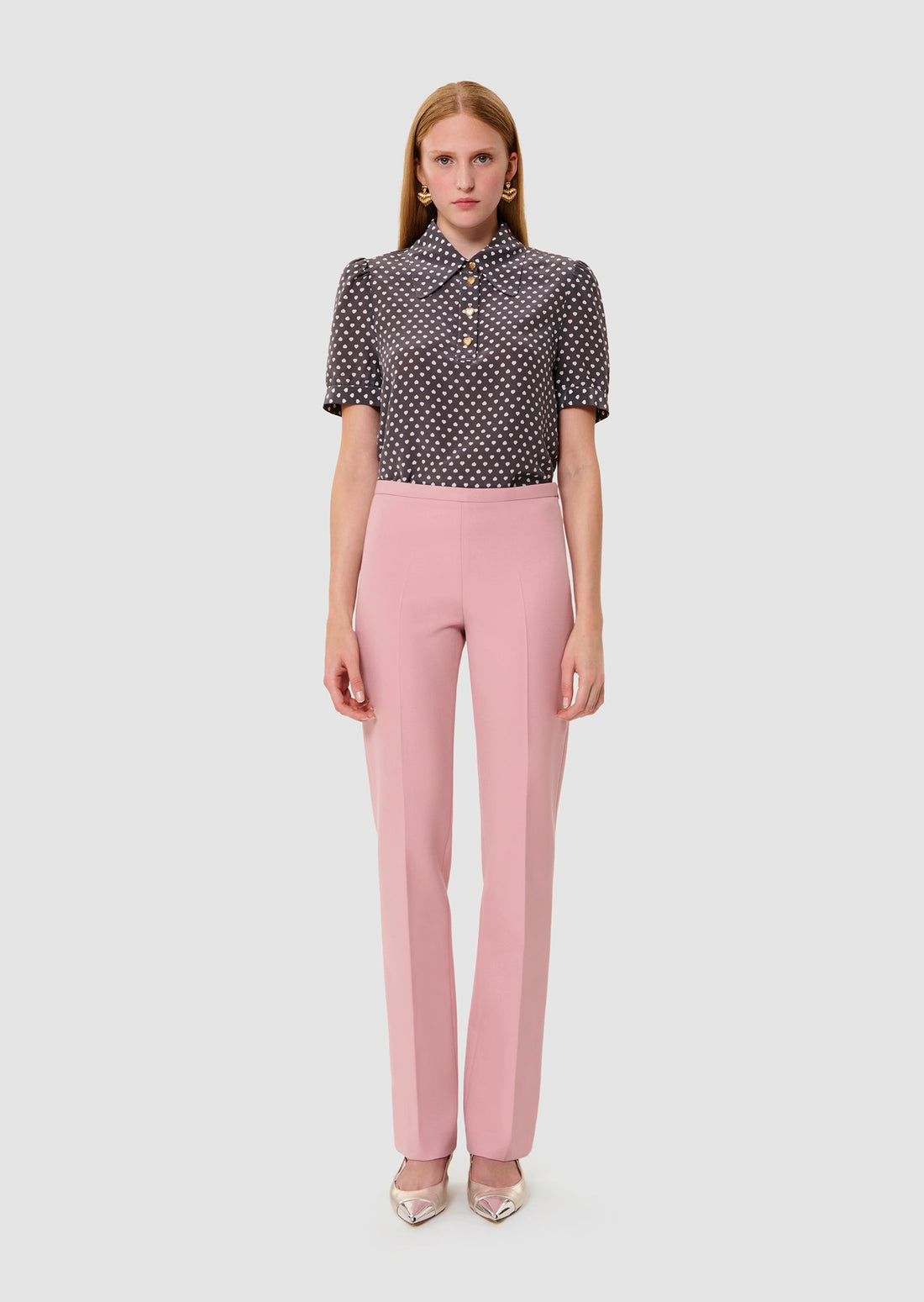 women wearing Papillon Pink Pants by Tara Jarmon Lebanon