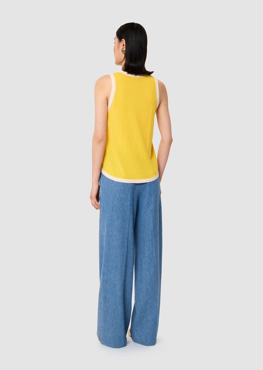 Prentiss yellow cotton top