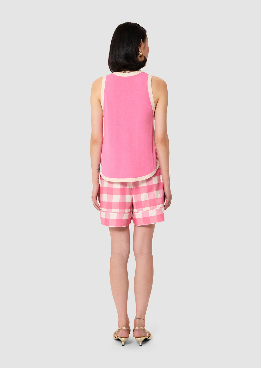 Prentiss pink cotton top