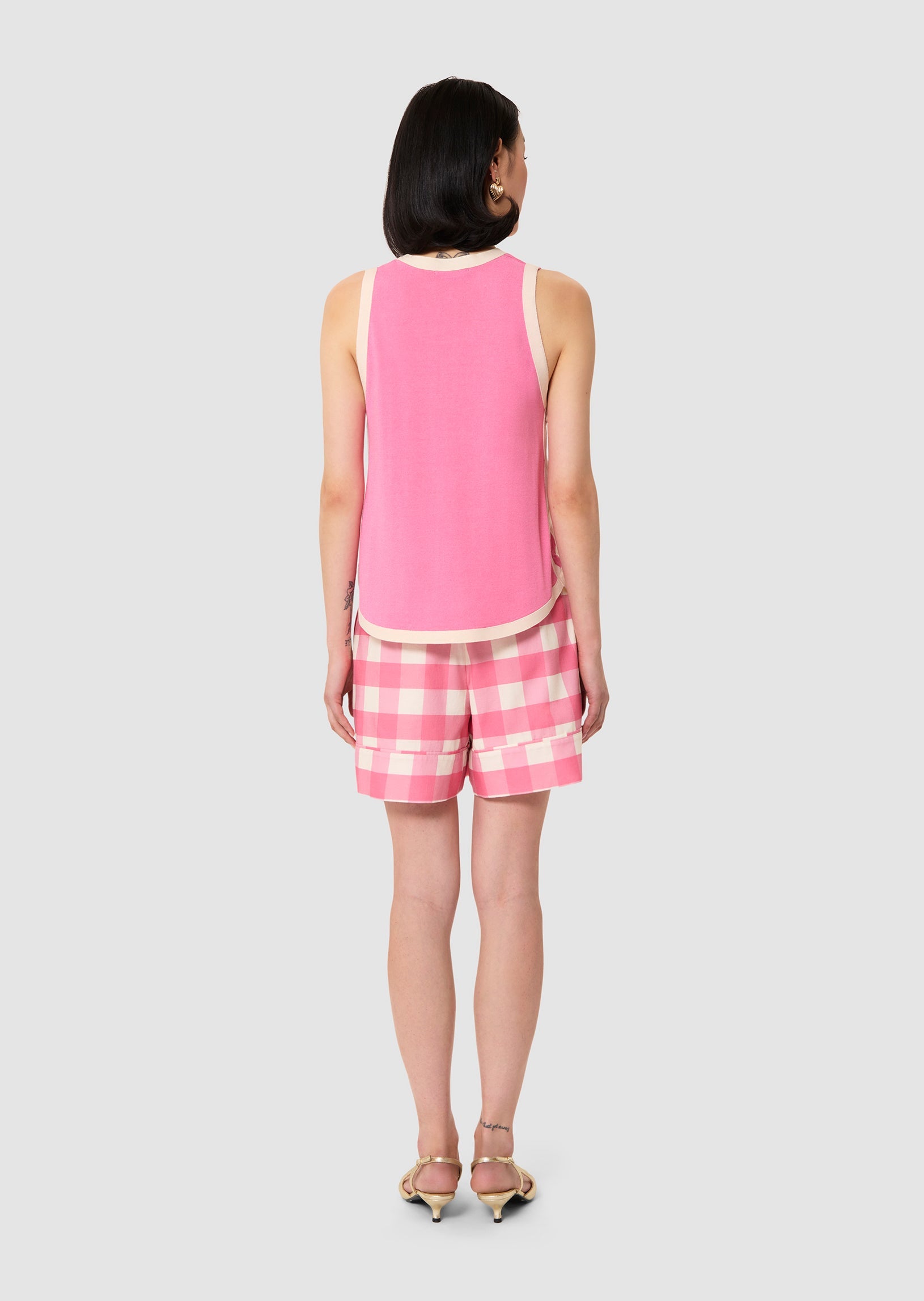Prentiss pink cotton top