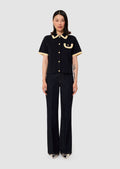  Pacha midnight blue in compact knitwear-  Tara Jarmon Lebanon 