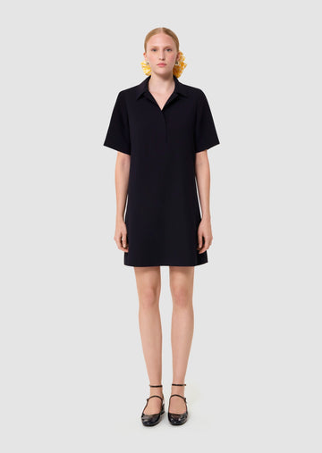 Women wearing Robby Navy Dress by Tara Jarmon Lebanon