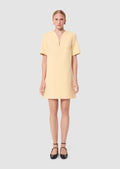 Ray yellow double canvas dress