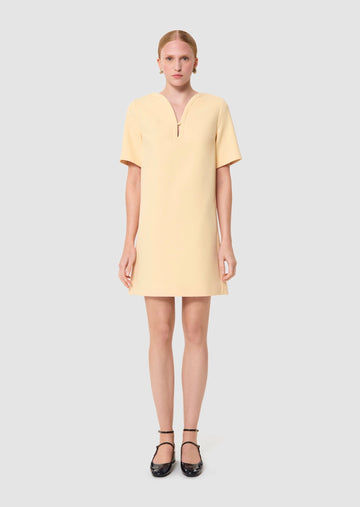 Ray yellow double canvas dress By Tara Jarmon Lebanon