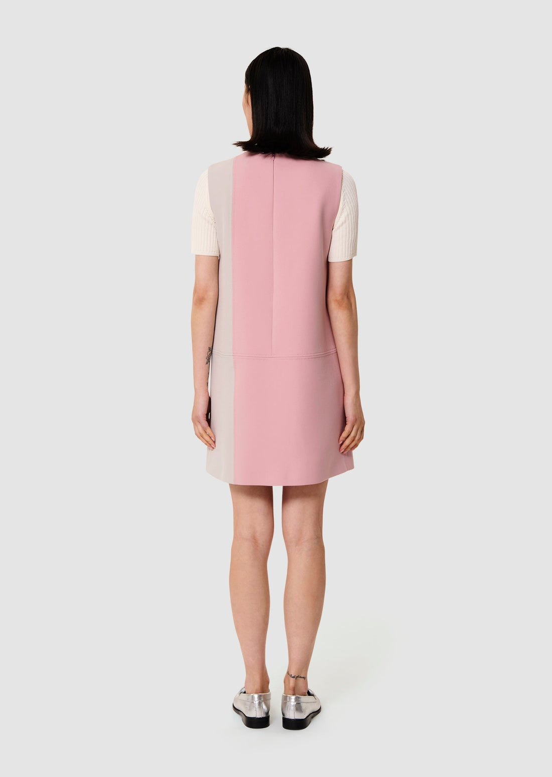Model wearing Rolly Pink Dress by Tara Jarmon Lebanon
