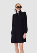 Rolfo midnight blue crepe dress