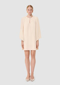 Raonie ecru crepe dress