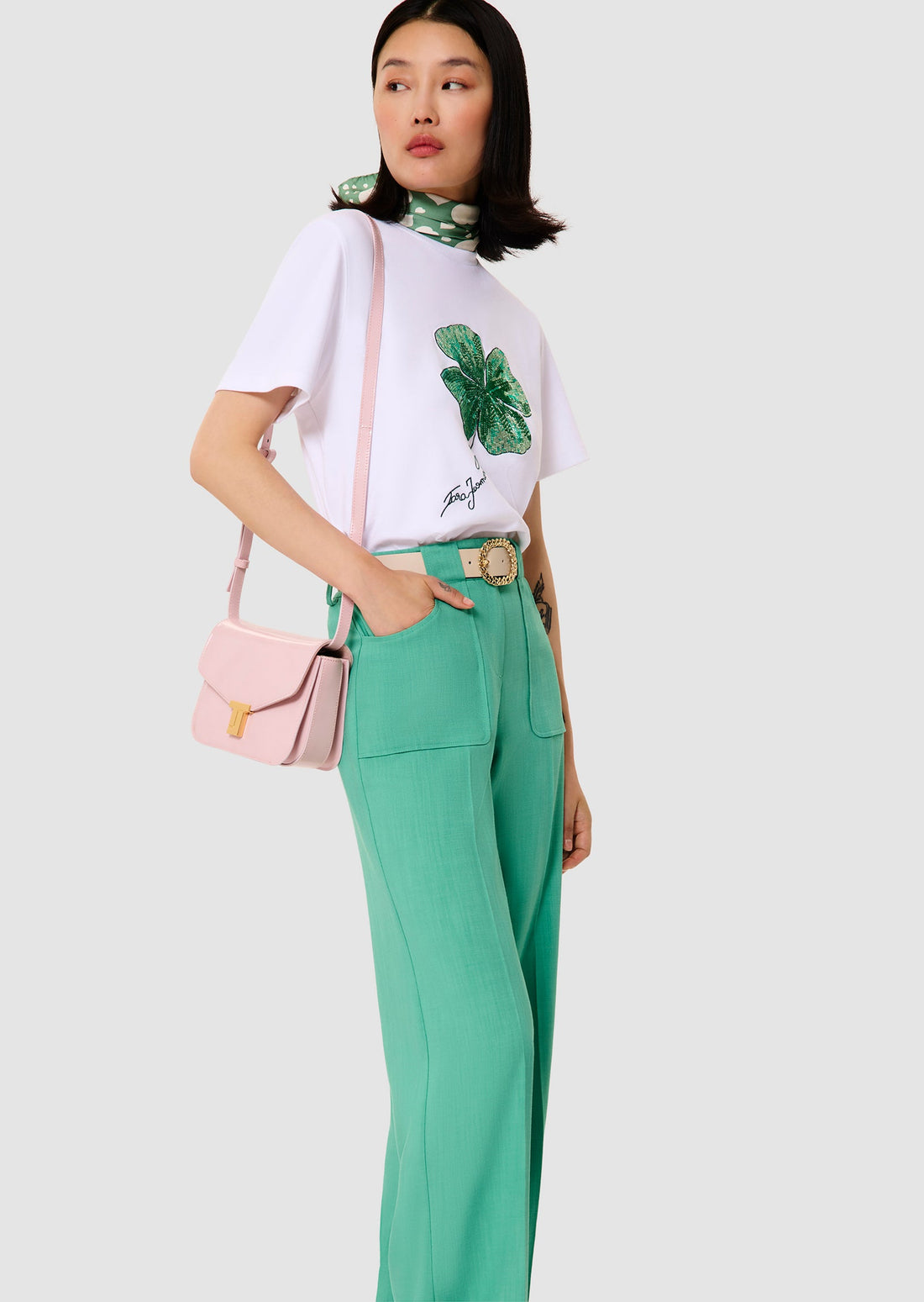 Taraclover white jersey t-shirt Tara Jarmon