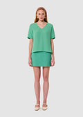Toscane green crepe t-shirt