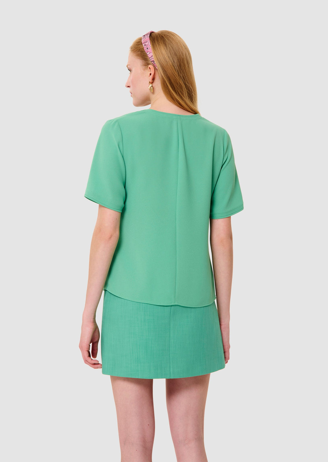 Toscane green crepe t-shirt
