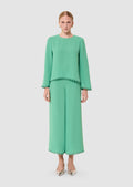 Tazzio green crepe top