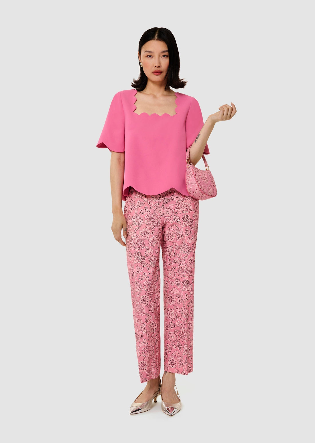 Timothy pink crepe top - Tara Jarmon Lebanon
