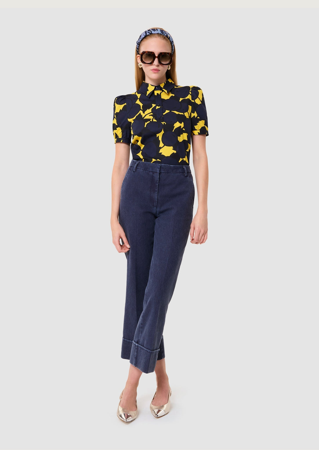Titouan yellow "cherries" print top - Tara Jarmon Lebanon