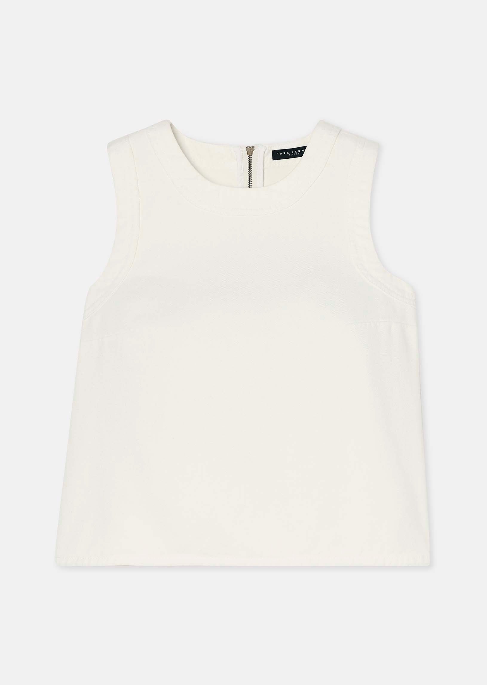 Tokono white denim top - Tara Jarmon Lebanon