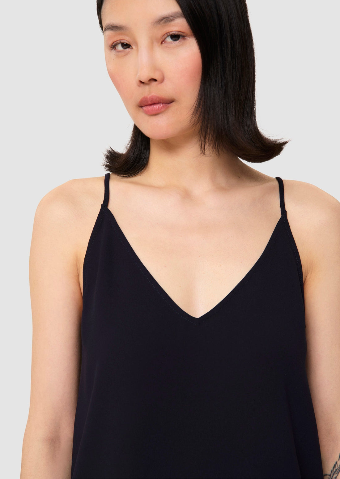 Tamara midnight-blue crepe top - Tara Jarmon Lebanon