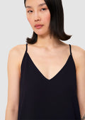 Tamara midnight-blue crepe top - Tara Jarmon Lebanon