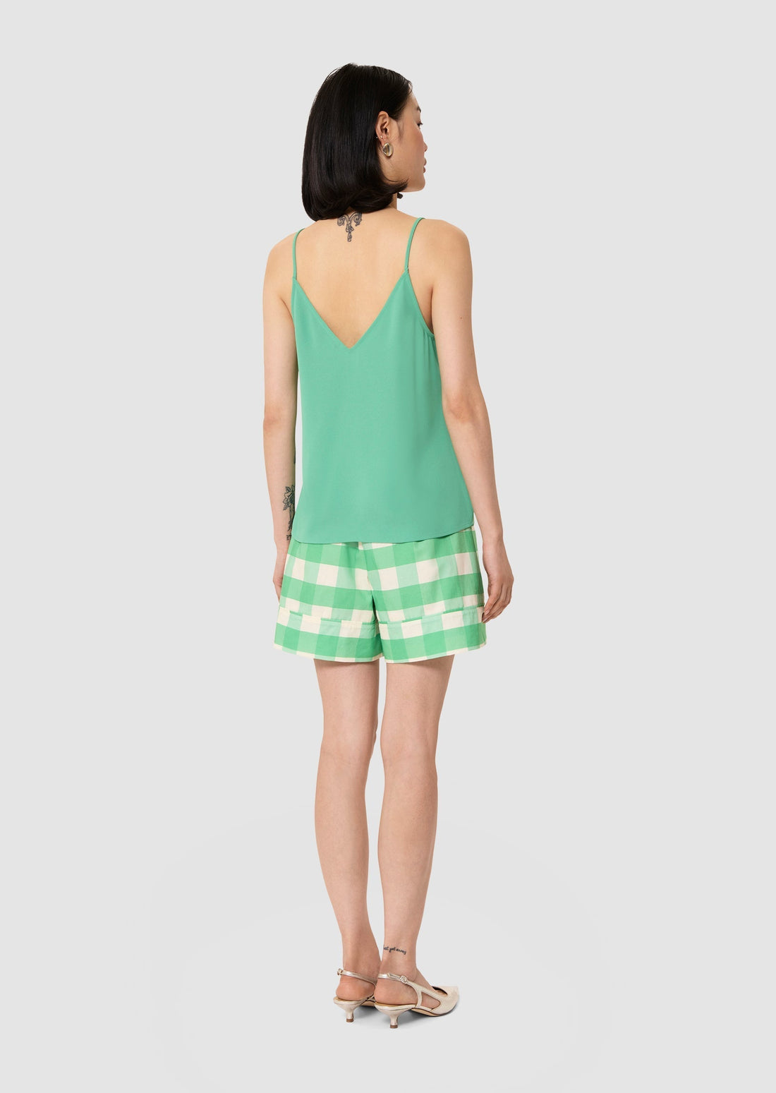 Tamara green crepe top - Tara Jarmon Lebanon