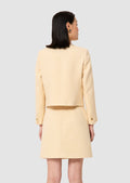Vinny yellow flammed fabric jacket