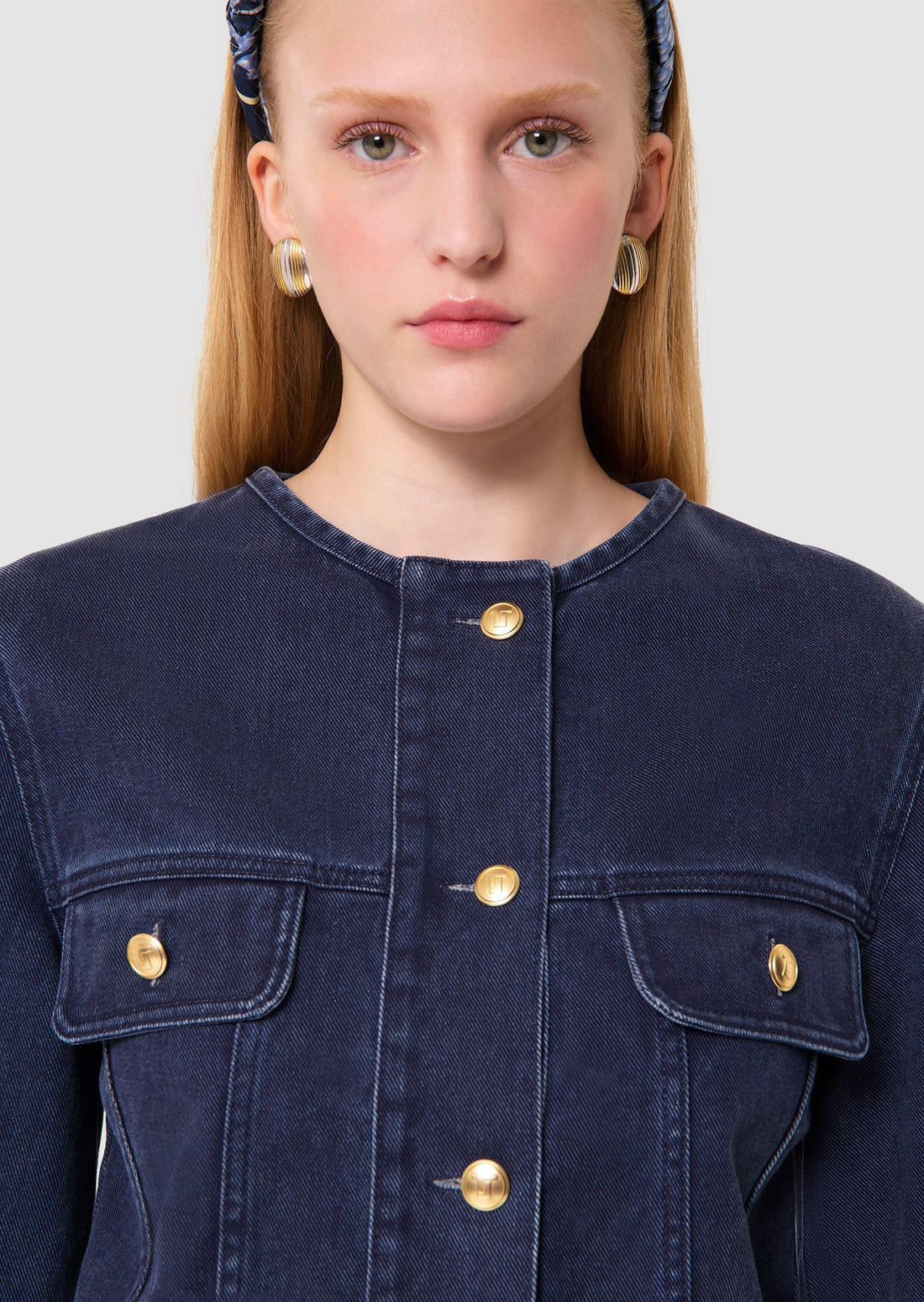 Vick blue dark denim jacket